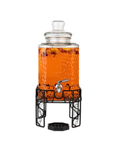 Dispensador de Bebidas de Vidrio 9.46L con Grifo Acero Inoxidable