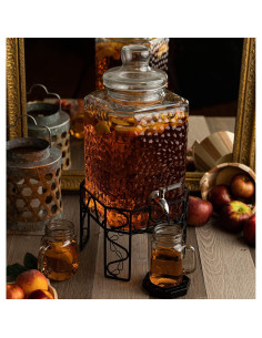 Dispensador de Bebidas de Vidrio 9.46L con Grifo Acero Inoxidable 2