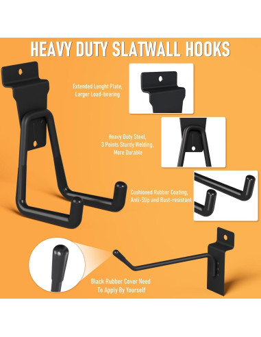 Juego de Accesorios para Pared de Listones INCLY 30 Piezas