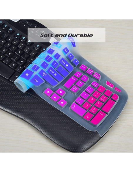 Cubierta de Teclado de Silicona iKammo para Logitech K350 MK550