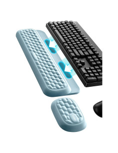 Conjunto de Reposamuñecas Vaydeer Ergonómico 2 Piezas Gris