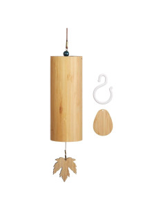 Campana de Viento de Madera OMISTAR 40 cm para Meditación