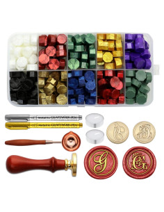Kit de Sello de Cera Andotopee Letra G con 200 Perlas