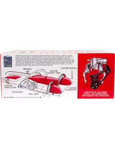 Kit de Modelo AMT Chevrolet Corvette 1960 Escala 1:25 2