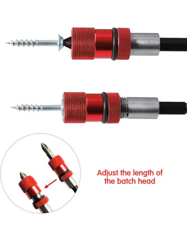 2 Soportes de Punta Destornillador Ajustable Saipe PH2