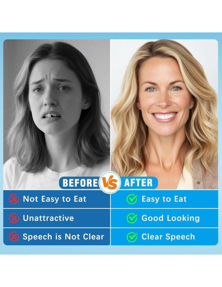 Dientes Falsos Moldables Aikaplus - Dentaduras Silicona 1PC