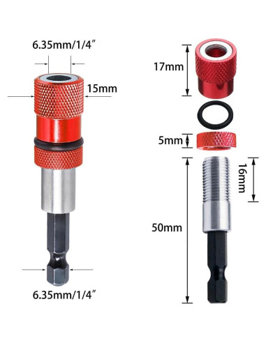2 Soportes de Punta Destornillador Ajustable Saipe PH2