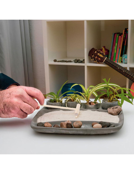 20 Mini Rastrillos de Bambú TOPPERFUN para Jardín Zen