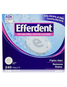 Limpiador de Dentaduras Efferdent Antibacteriano 120 Tabletas