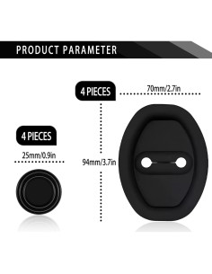 Cubierta Protectora de Pestillo de Puerta CKLJTL Silicona 4Pcs 2