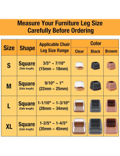 32 Protectores de Suelo de Silicona Jeaoouu para Patas de Sillas 2