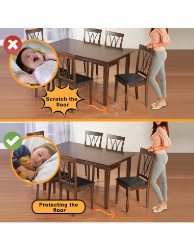 32 Protectores de Suelo de Silicona Jeaoouu para Patas de Sillas