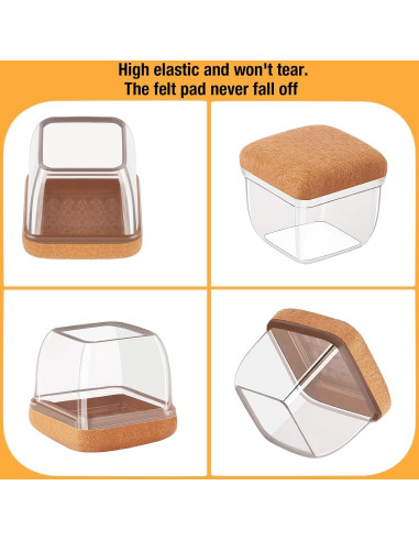 32 Protectores de Suelo de Silicona Jeaoouu para Patas de Sillas