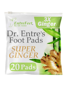 Almohadillas para Pies de Jengibre Dr. Entre's - 20 Parches Naturales