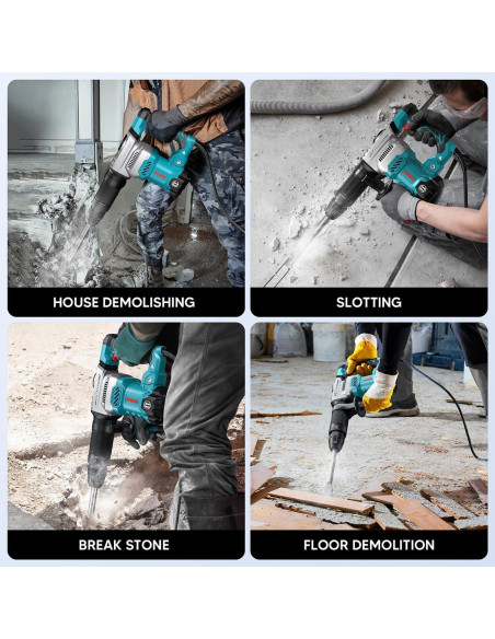 Martillo Demoledor ENEACRO ENDH45 11 Amp Ligero 5.8 kg