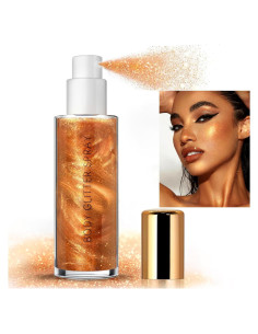 Spray Brillante HOSAILY 168g Dorado para Cuerpo y Cabello