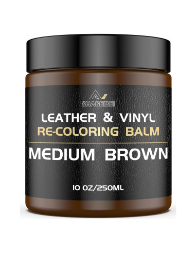 Bálsamo de Recoloración de Cuero SHABEIBEI 340g Marrón Medio