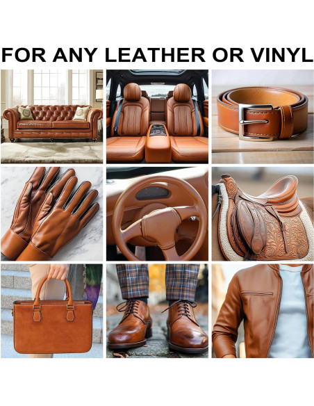 Bálsamo de Recoloración de Cuero SHABEIBEI 340g Marrón Medio