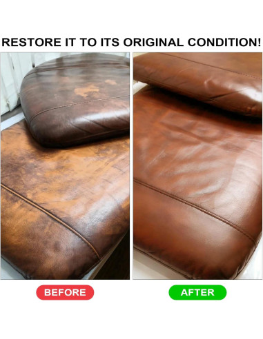 Bálsamo de Recoloración de Cuero SHABEIBEI 340g Marrón Medio