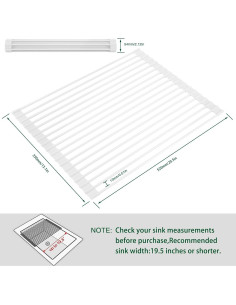 Escurridor de Platos Enrollable HANZENMA 52x33 cm Antideslizante 2