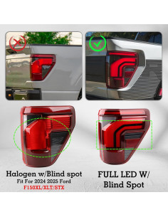 Luz Trasera LED YEQSHNG para Ford F150 2024-2025 Lado Derecho 2