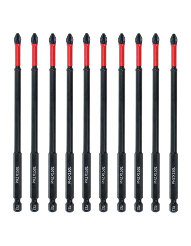 Juego de Puntas de Destornillador AUTOTOOLHOME 10 Piezas PH2