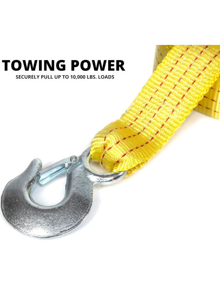 Correa de Remolque NEIKO 51005A 6.1m 10,000kg Amarilla