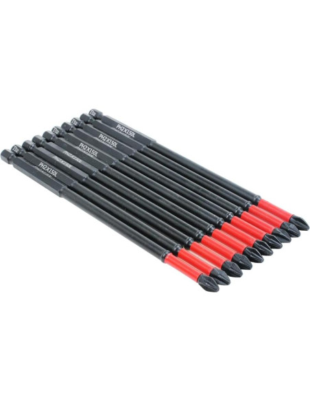 Juego de Puntas de Destornillador AUTOTOOLHOME 10 Piezas PH2