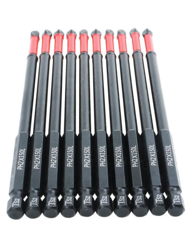 Juego de Puntas de Destornillador AUTOTOOLHOME 10 Piezas PH2