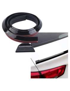 Alerón Trasero de Coche Middrivr 4.5m PU Negro Brillante