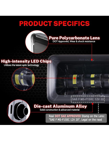 Luces Antiniebla LED Z-OFFROAD para Ford F150 2015-2020