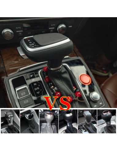 Perilla de Cambio LEOHUNPAIL para Audi y VW - ABS y Cuero