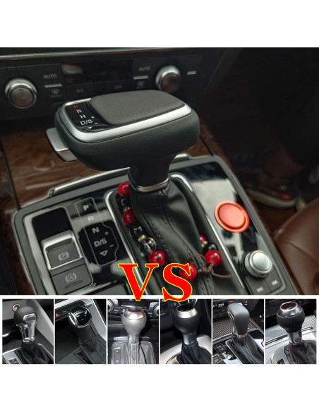 Perilla de Cambio LEOHUNPAIL para Audi y VW - ABS y Cuero