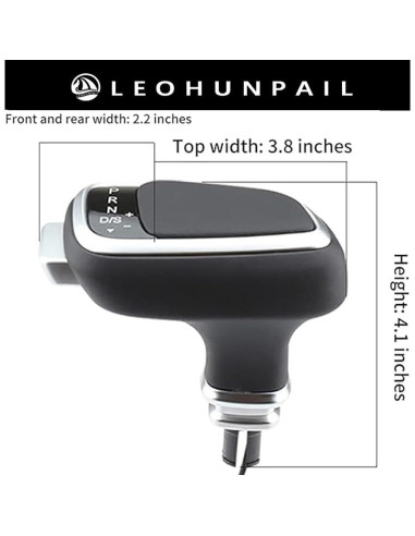 Perilla de Cambio LEOHUNPAIL para Audi y VW - ABS y Cuero