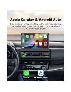 Estéreo de Coche Y-METDRIVING 1 Din 7" Bluetooth 5.1 Carplay 2