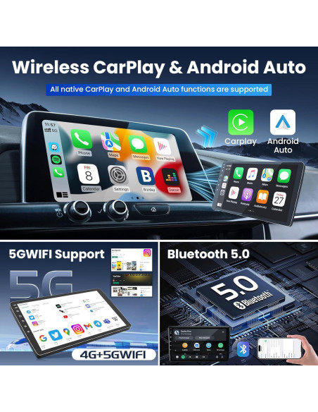 Estéreo Android 2GB RAM 64GB ROM para Ford F150 2009-2014