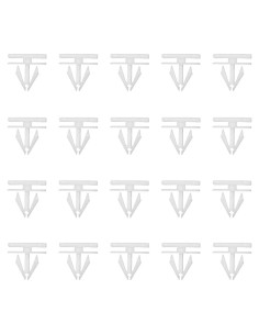 20 Clips de Remache JOYCOURT Nylon Blanco para Automóviles