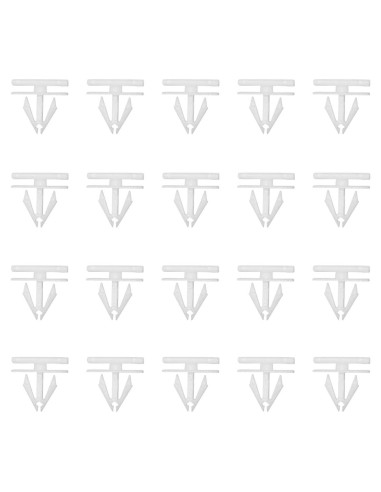 20 Clips de Remache JOYCOURT Nylon Blanco para Automóviles