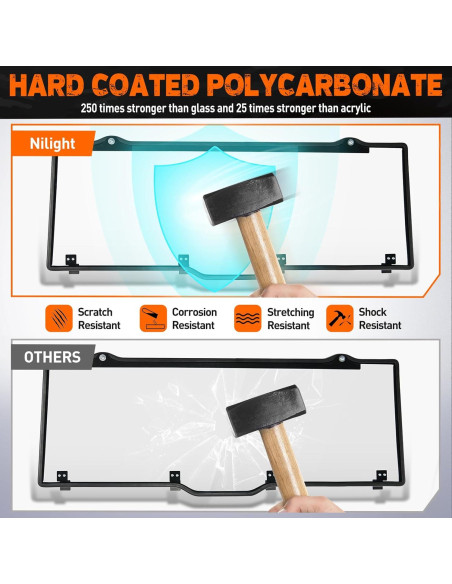 Parabrisas Trasero Nilight para Polaris Ranger 2017-2025