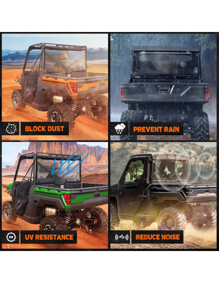 Parabrisas Trasero Nilight para Polaris Ranger 2017-2025