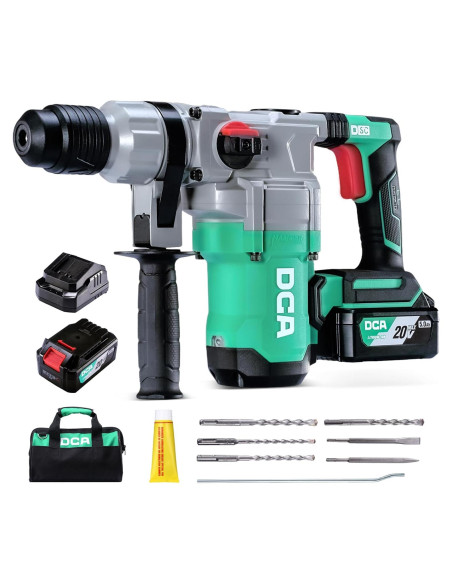 Taladro de Martillo Rotativo DCA 20V 900W 4.5J Sin Cable