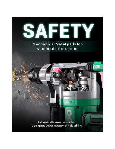 Taladro de Martillo Rotativo DCA 20V 900W 4.5J Sin Cable