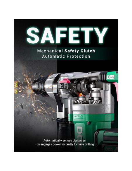 Taladro de Martillo Rotativo DCA 20V 900W 4.5J Sin Cable