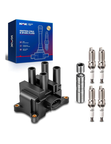 Bobinas de Encendido KAX FD497 + 4 Bujías Iridio + Herramienta