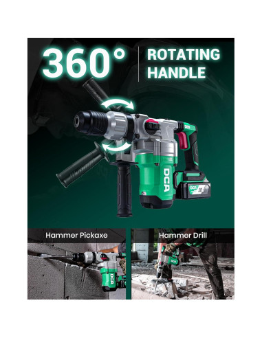 Taladro de Martillo Rotativo DCA 20V 900W 4.5J Sin Cable