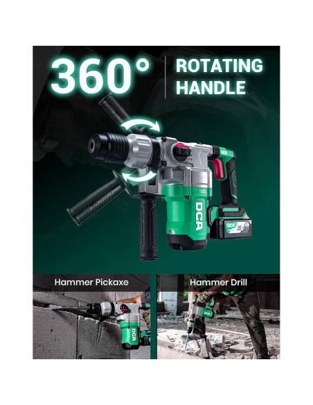 Taladro de Martillo Rotativo DCA 20V 900W 4.5J Sin Cable