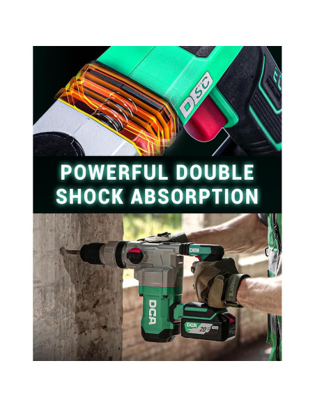Taladro de Martillo Rotativo DCA 20V 900W 4.5J Sin Cable
