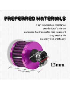 Filtro de Aire Cono Universal HAOBO 12mm para Motores Pequeños 2