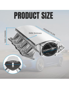 Colector de admisión YIUIY 102mm para Chevy GMC Pontiac 2