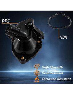 Carcasa del termostato FUSCH con sello para Honda y Acura 2